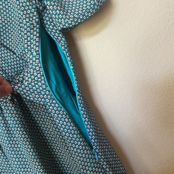 Anthropologie | Maeve Belted Dress Dark Turquoise - Picture 8 of 12